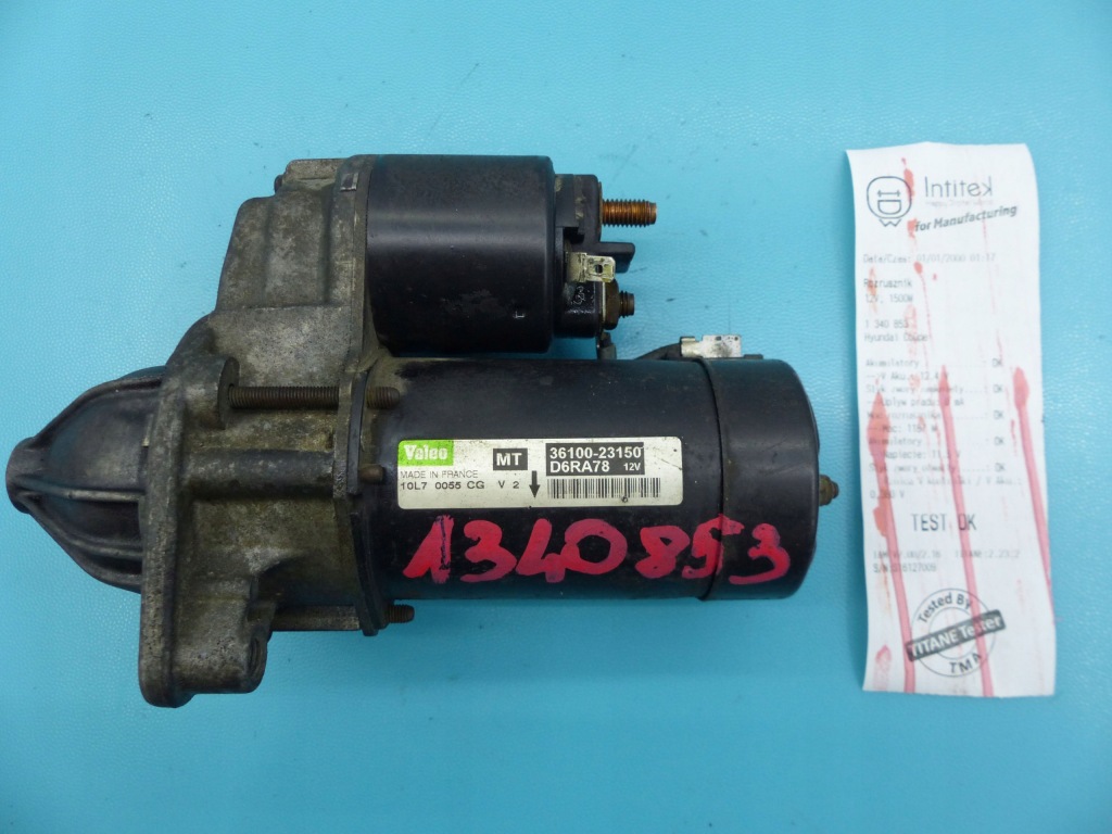 фото №1, Test стартер hyundai coupe 36100-23150,