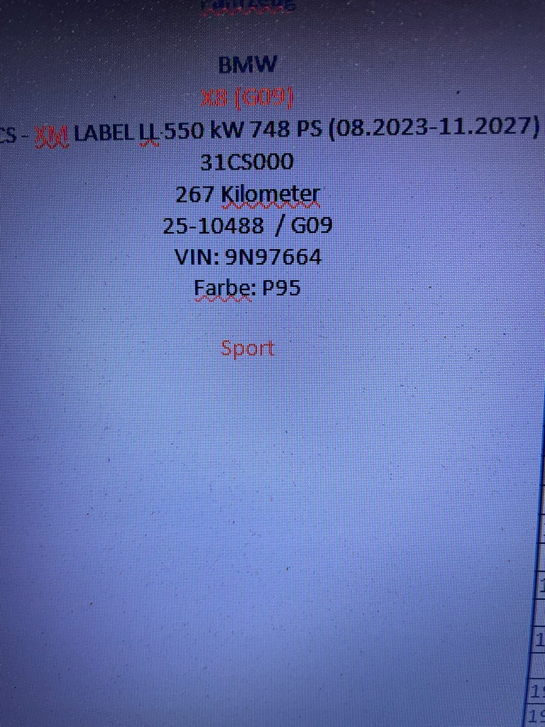 фото №10, Крила перед лівий kompletny bmw xm g09 m power колір p95