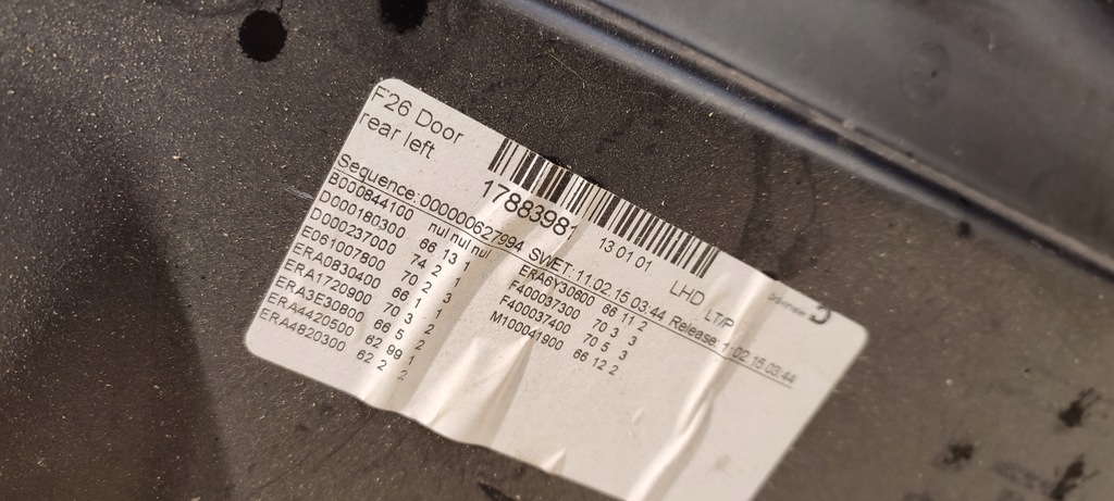 фото №7, Bmw x4 f26 обшивка оббивка двері лівий задня ідеальний стан