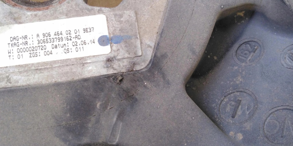 фото №9, Vw crafter 2e lift воздуховод + подушка подушка безопасности a9064540201 a9068600602