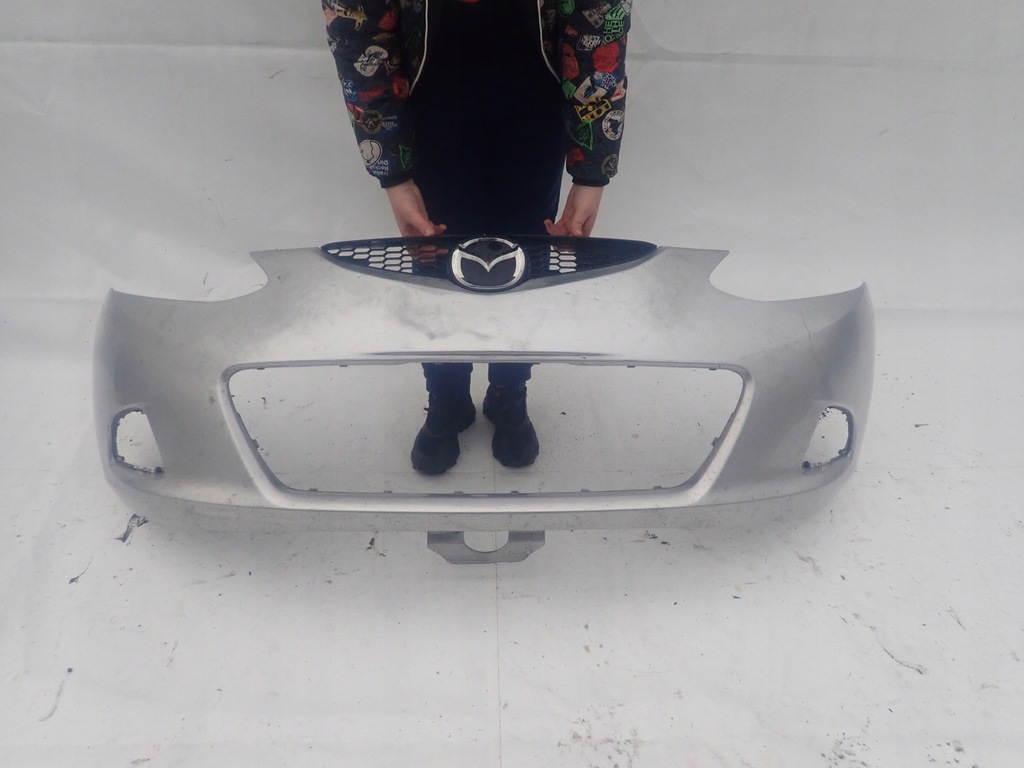 фото №13, Mazda 2 ii 07-10 бампер перед передній решітка радіатора