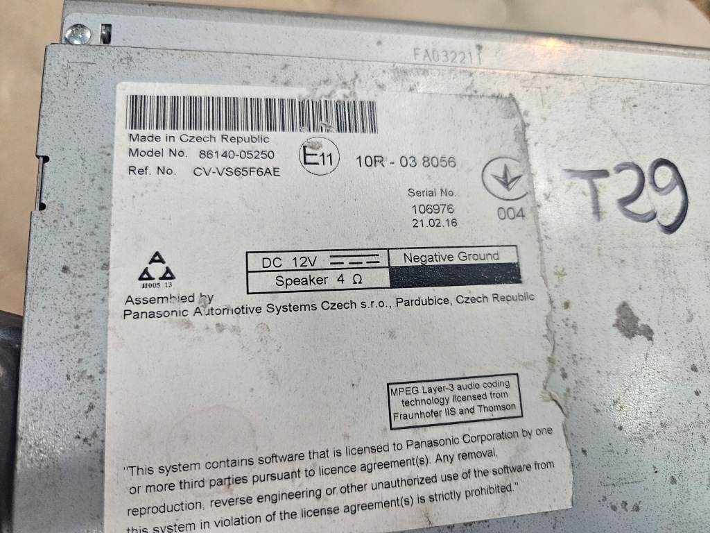 фото №3, Toyota avensis t29 15-18 радио навигация