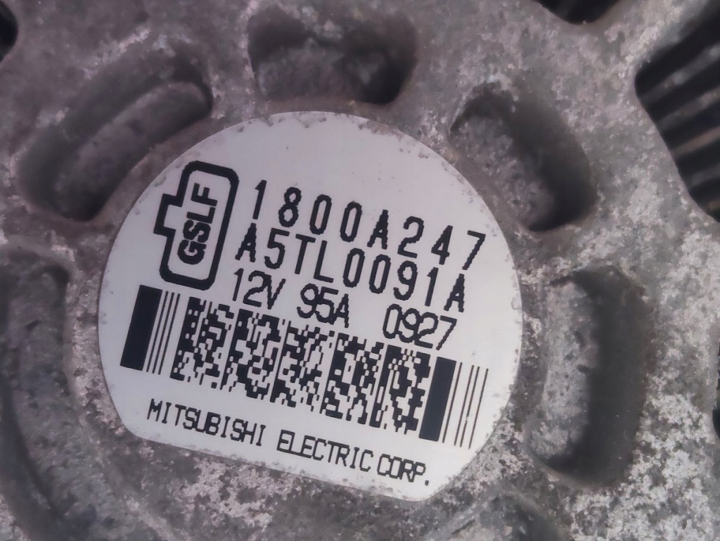 Генератор mitsubishi colt vi cz3 1800a247 Недорого