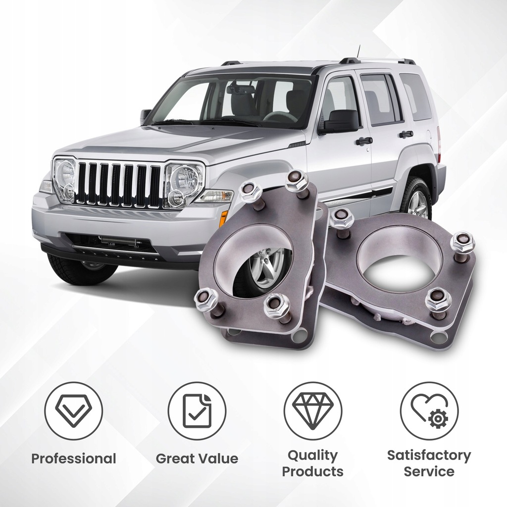 фото №16, Набор подъемника poziomującego перед 2" do jeep liberty kj kk base sport utility 02-12
