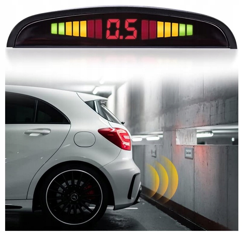 фото №4, Датчик паркування заднього виду перед задня 4 датчики дисплей lcd 2,5m 12v