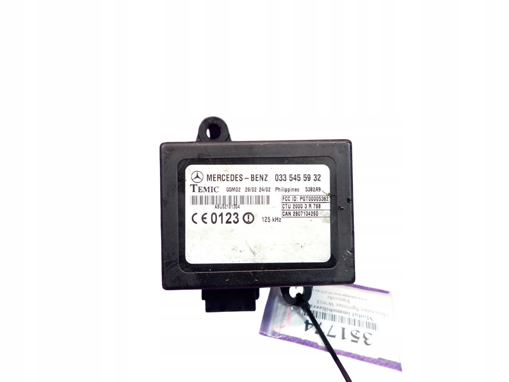 Купити Mercedes sprinter w903 95-06 модуль імобілайзер 0335455932