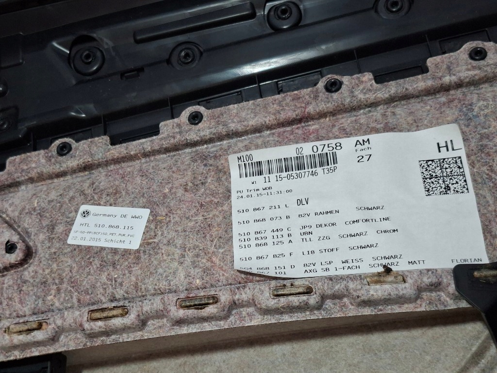 фото №9, Vw golf vii sportsvan 2015r обшивка обивка дверь левый задняя 517867211