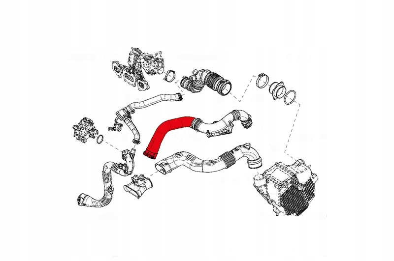 Шланг турбіни renault clio captur dacia Оригінал