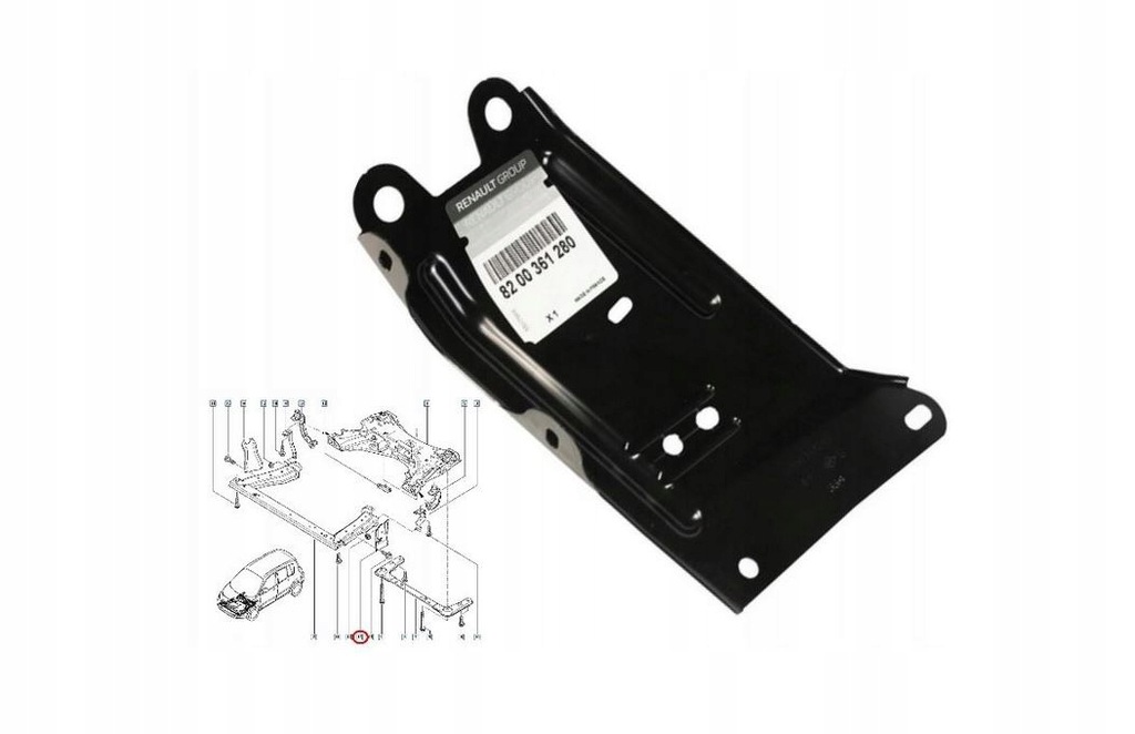 фото №1, Кронштейн sań кронштейн балка перед scenic ii oryg