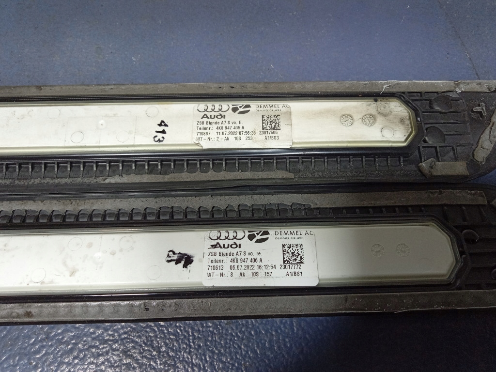 фото №8, Audi a7 c8 накладки декоративные порог kpl 4k8947406a