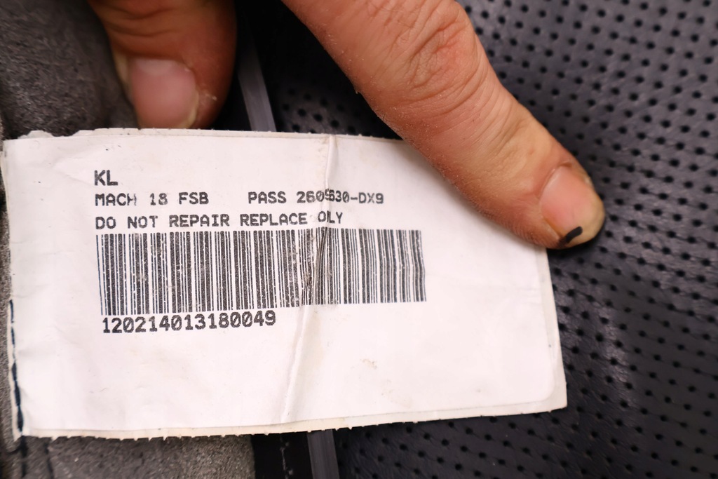 фото №10, Jeep cherokee kl оббивка спинка сидіння правий перед 68156880aa, 2609630dx9