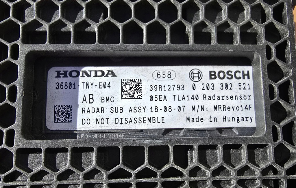 фото №5, Радар distronic honda cr-v v 36801-tny-e04 0203302521
