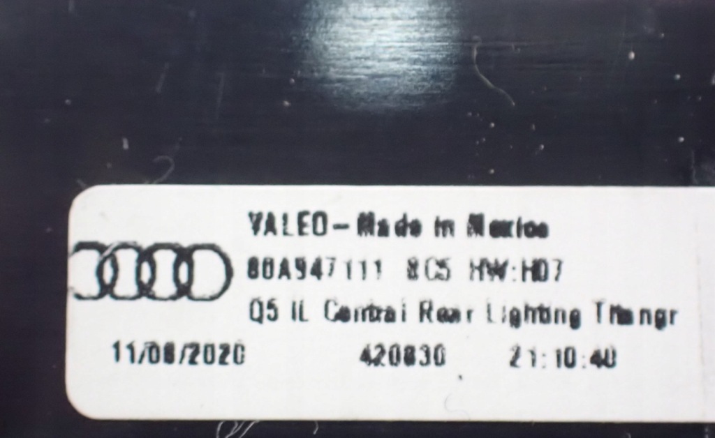 фото №8, Лампа стельовий led 80a947111 audi q5 80a