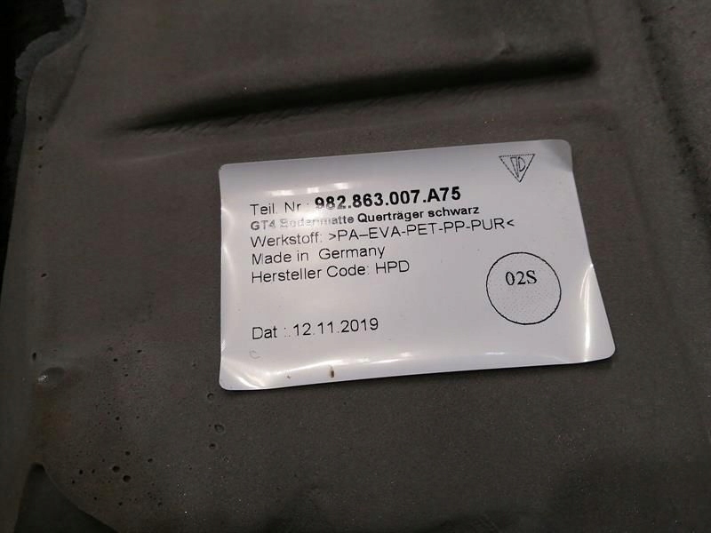 фото №9, Porsche cayman 718 gt4 защита dywanowa 982863007 молдинг dywanowa