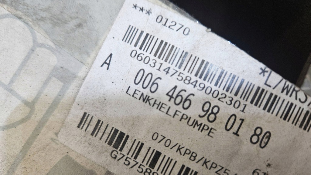 Купити Насос підсилювача mercedes slk r172 55 amg a0064669801 nowa