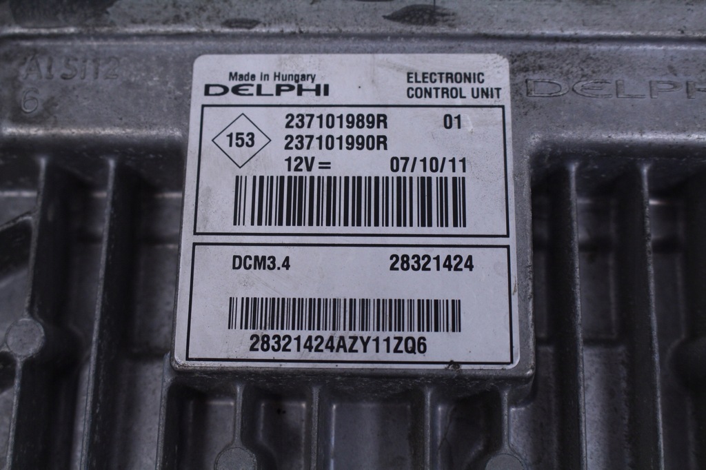 фото №4, Бортовой компьютер двигателя renault clio iii lift 11r. 1.5dci