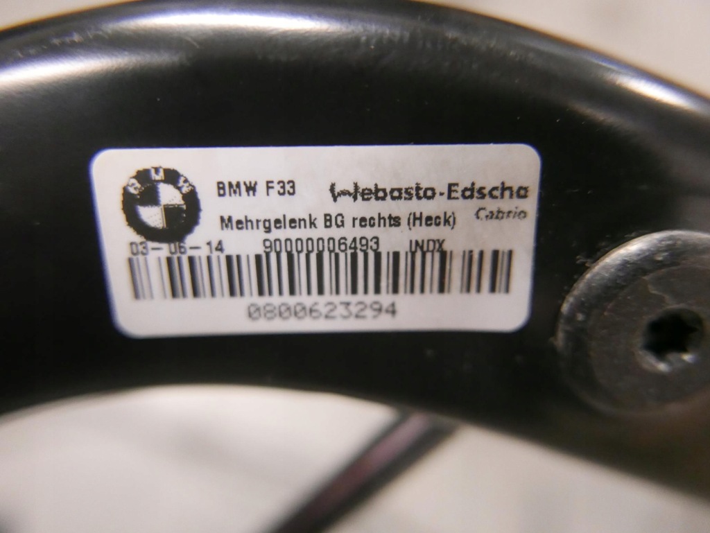 Bmw f33 f83 важіль механізм петля дах правий 7401032 Зі Шроту