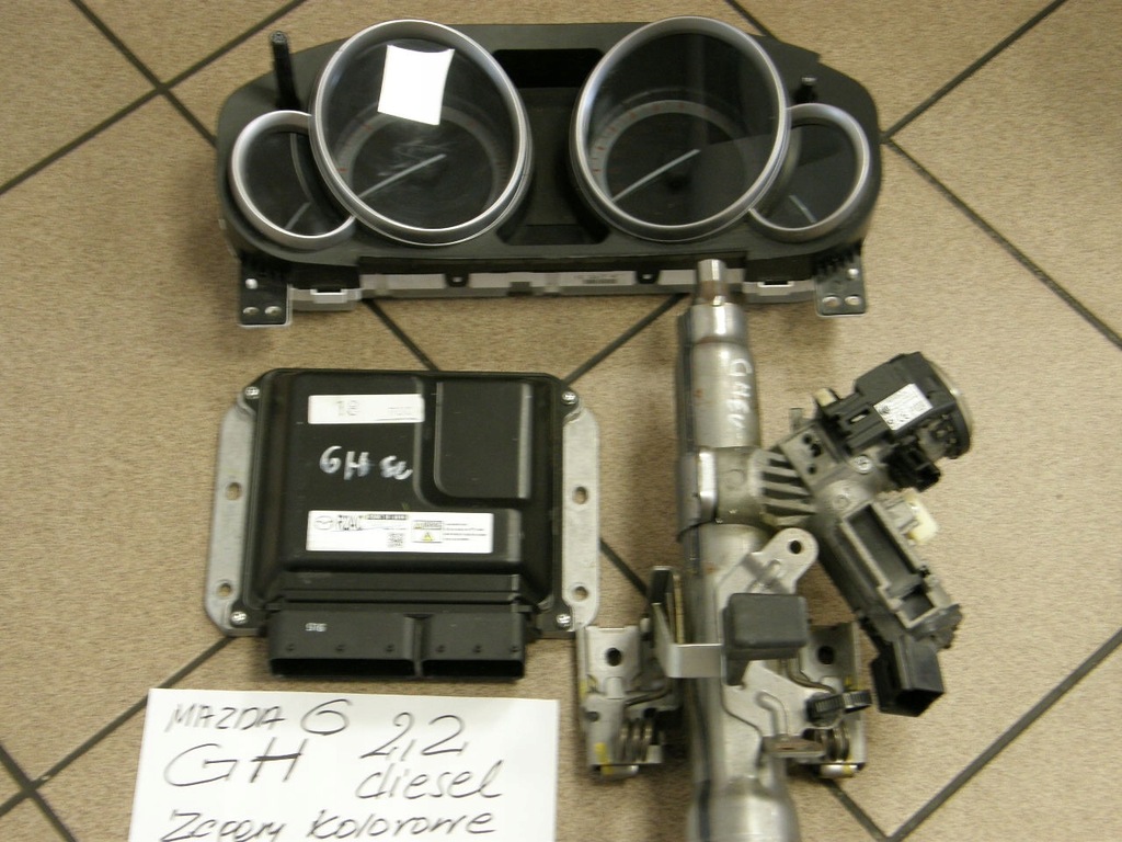 фото №5, Бортовий комп'ютер лічильник замок запалювання mazda 6 gh 2,2 дизель