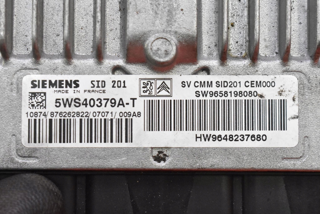 фото №7, Блок управления бортовой компьютер двигателя sw9658198080 citroen c6 1 i 2.7 hdi 208 km 04-12