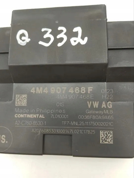 фото №10, Модуль шлюз porsche panamera 971 4m4907468 бензиновый 243kw 2018