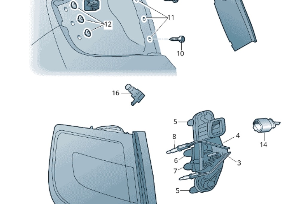 фото №11, Skoda rapid nh лампа задня права rhd nowa оригінальна 5jj945112a