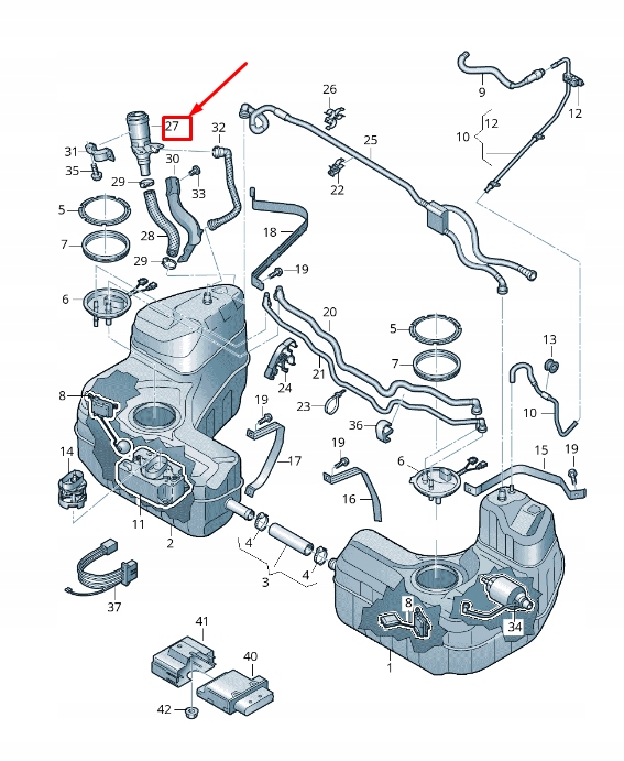 фото №1, Audi r8 4s fuel filler neck 4s7201135q