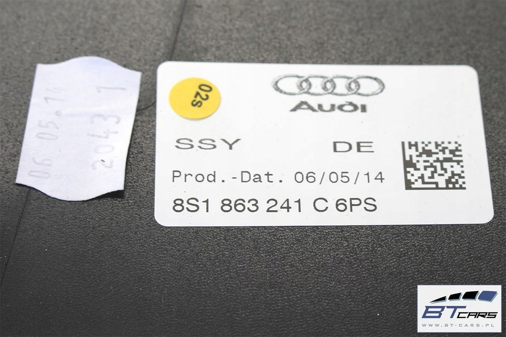 фото №9, Audi tt туннель средний + подлокотник 8s1863241c 8s 8s1 863 241 c 8s8864208