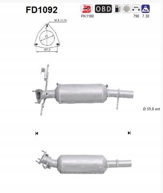 фото №1, Фільтр часток твердих dpf land rover freelander