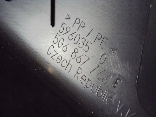 фото №5, Обшивка подкрылок задняя vw golf vii 2012-