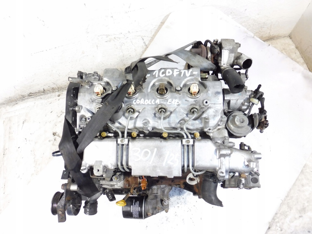 фото №9, Двигатель блок двигателя 1cdftv форсунки насос denso toyota corolla e12 2.0 d-4d
