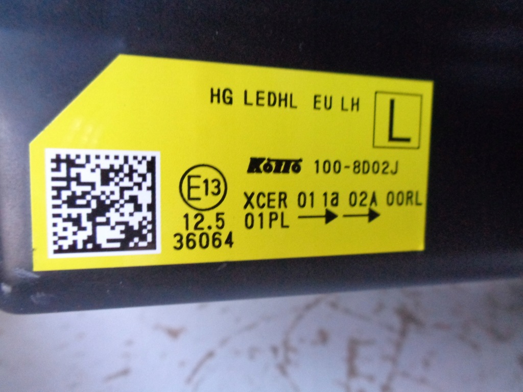 Фара левая фара nissan qashqai 3 22- full led Оригинал