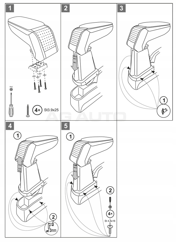 фото №7, Подлокотник стандарт hyundai i10 2008-2013