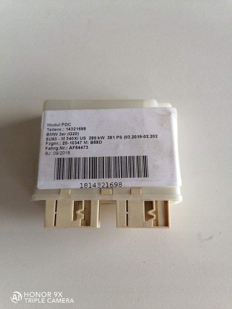 фото №1, Модуль pdc do bmw 3 g20 g21 9459187