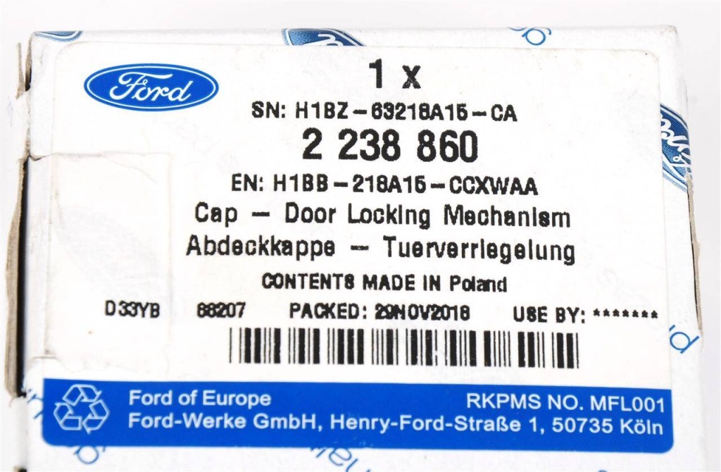 фото №9, Заглушка ручка зовнішньої lh fiesta 17- puma 19-