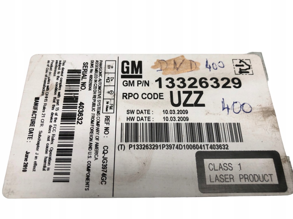 фото №4, Радіо cd400 opel astra j програмування