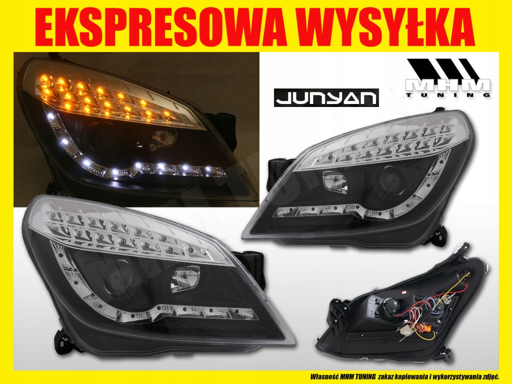 фото №3, Фара лампи kpl day line light led тюнінг opel astra iii 3 h 2003-2012