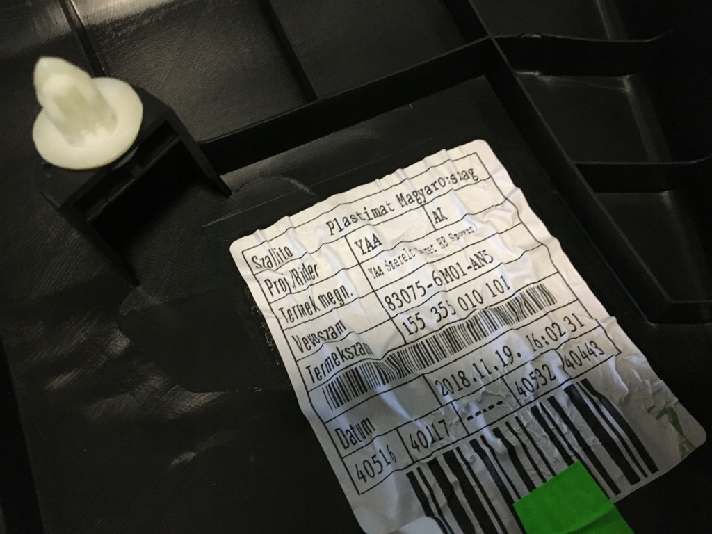 фото №11, Suzuki s-cross sx4 13- оббивка обшивка двері лівий задня 83075-61m01