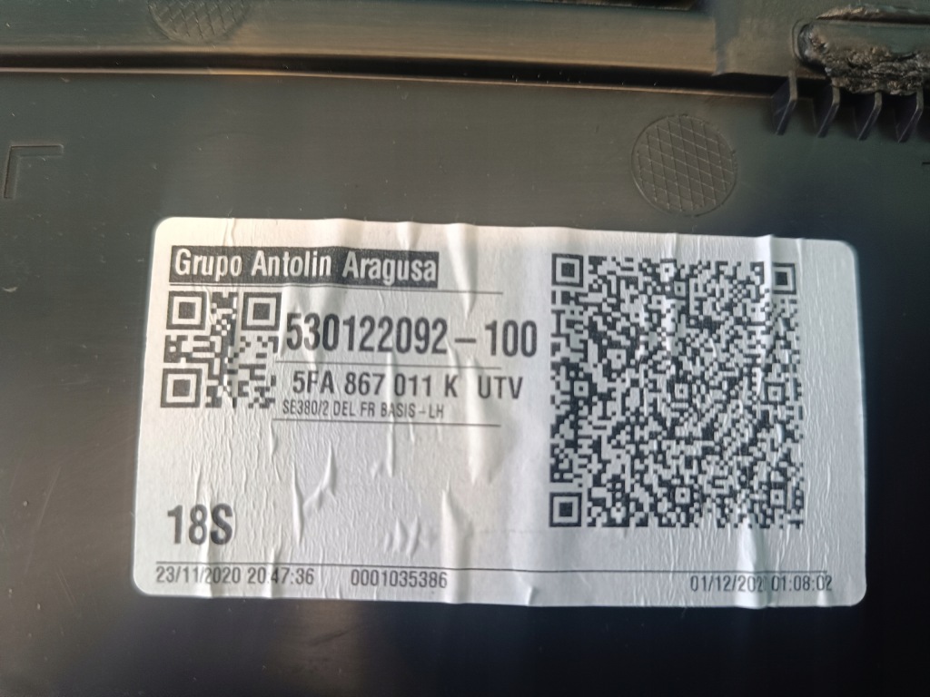 фото №8, Seat leon 4 iv fr combi 2.0 tdi 2021 r обивка обшивка дверь левый перед