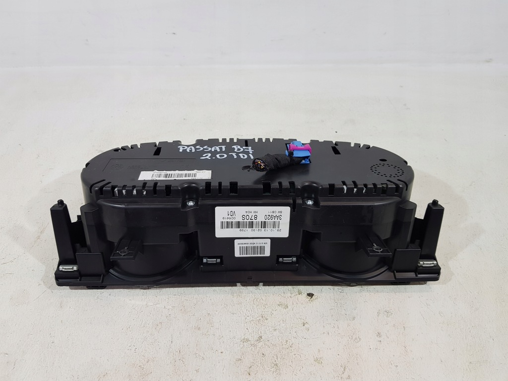 фото №8, Лічильник прилади 3aa920870s vw passat b7 2.0 tdi eur