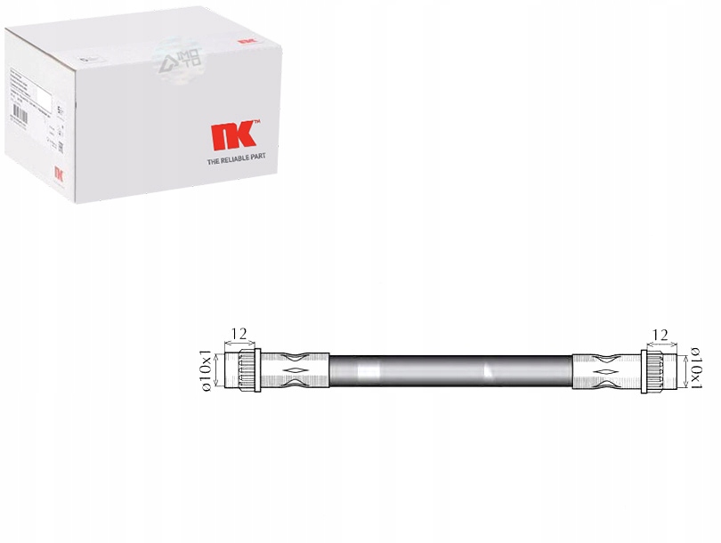 фото №1, Шланг тормозной elast. citroen задняя jumpy evasion