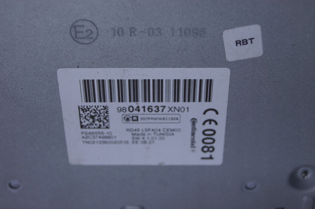 фото №14, Радио cd peugeot rcz 98041637xn