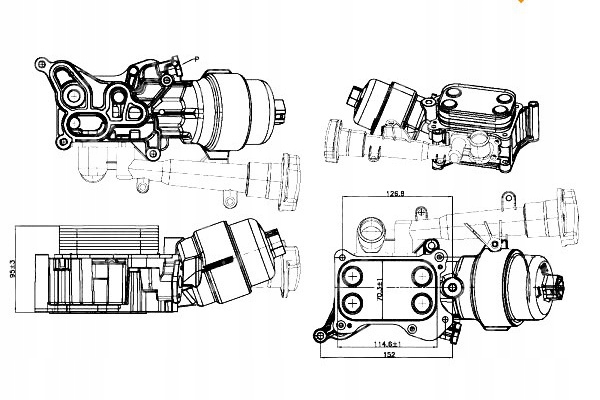 фото №2, Nrf радіатор оливи alfa romeo mito 1.3d 08- nrf