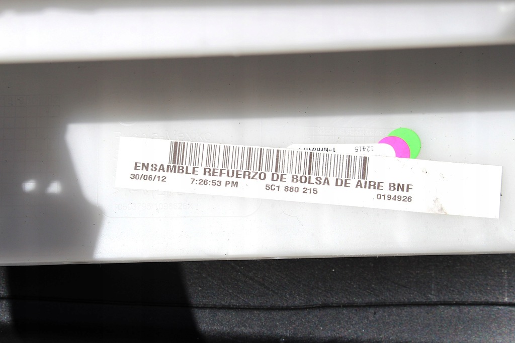 фото №7, Vw the beetle консоль панель приладів приладова панель приладів pulpit 5c0 5c 5c1857001a 5c1