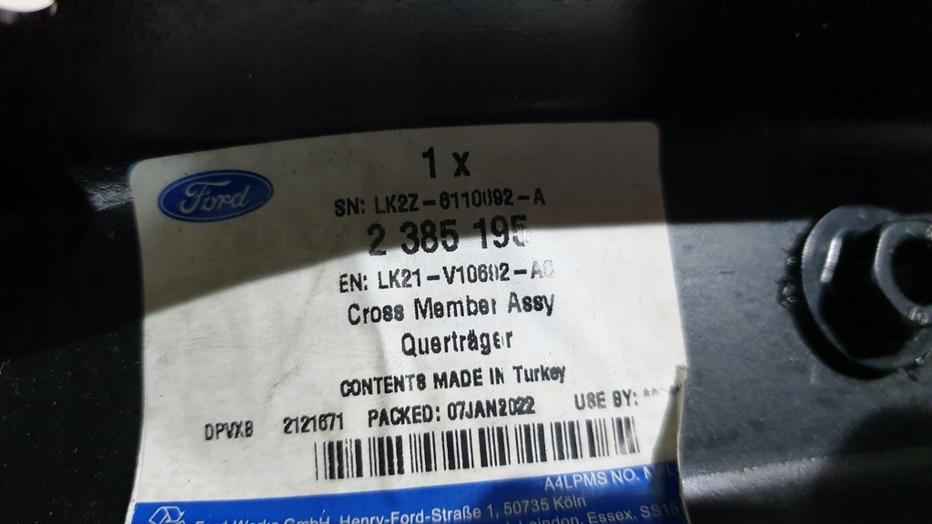 фото №8, Балка подвеска ford transit custom lk21-v10692-ac