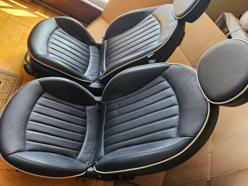 фото №2, Mini cooper r56 сидіння шкіра комплект стан bdb r50