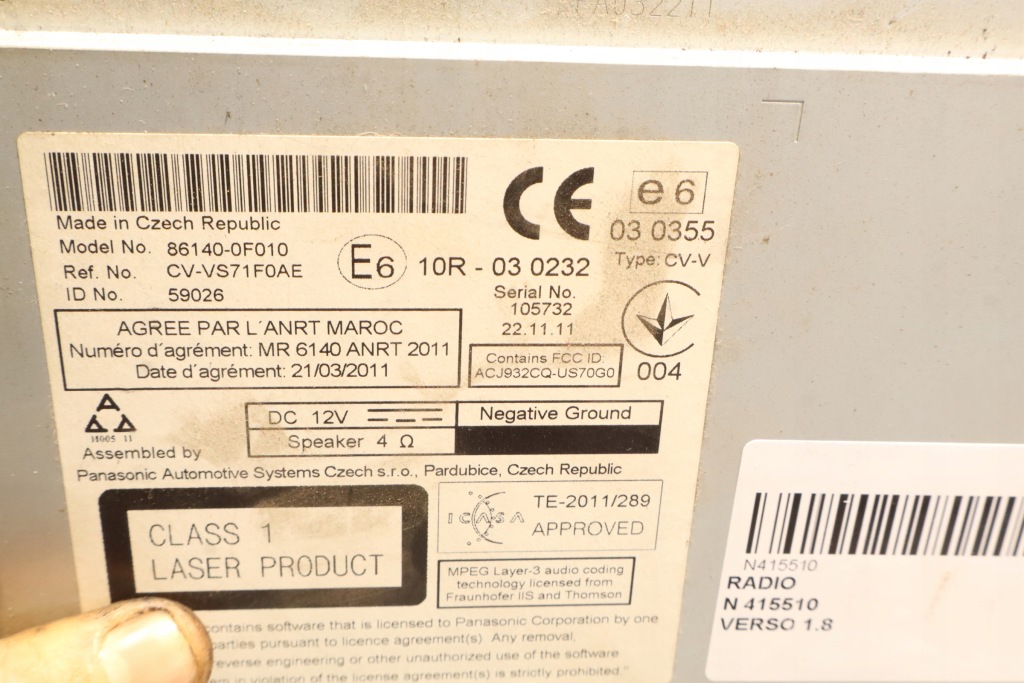 фото №8, Радио toyota verso