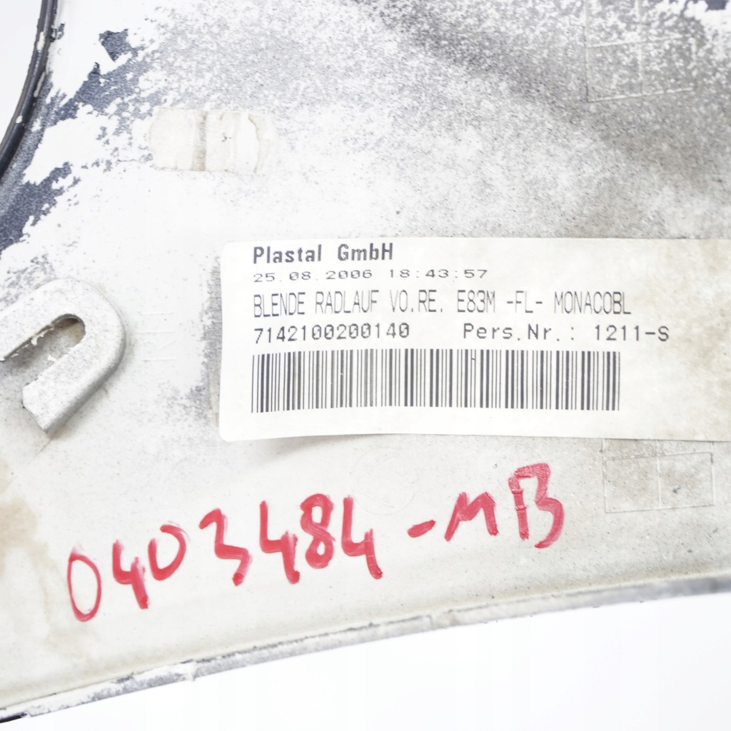 фото №12, Bmw x3 e83 захист підкрилок права передня m-pakiet