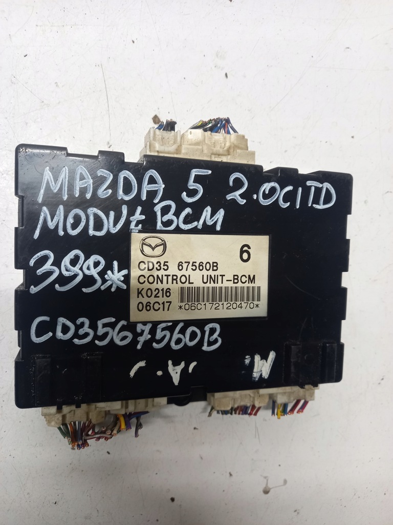 фото №1, Модуль bcm mazda 5 2.0 citd cd3567560b