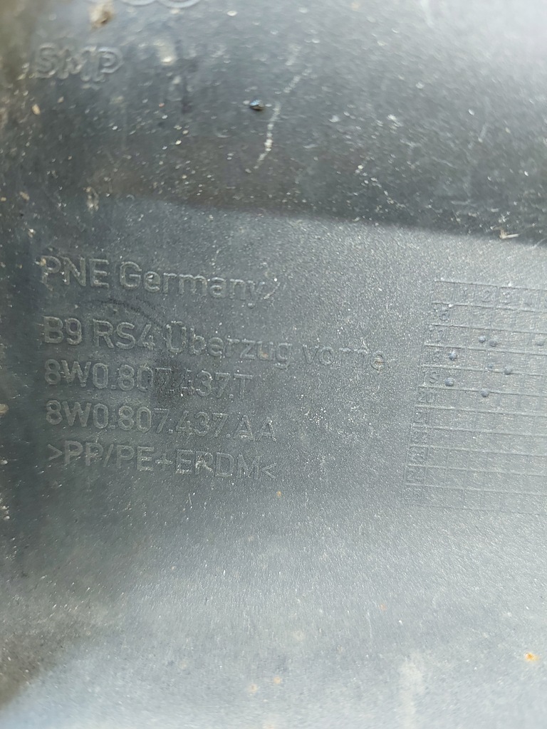 фото №14, Бампер передний audi rs4 v 2015- перед szary org 8w0807437t pdc корпус