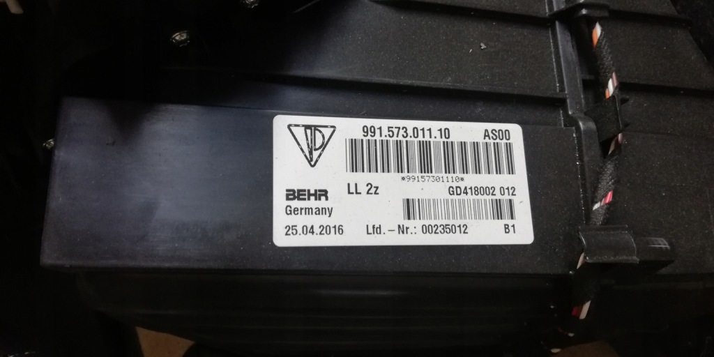 фото №4, Porsche 718 982 обігрівач підсилювач балка